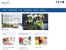 Tablet Screenshot of primaflora.de