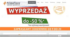 Desktop Screenshot of primaflora.pl