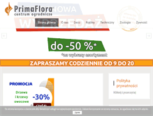 Tablet Screenshot of primaflora.pl